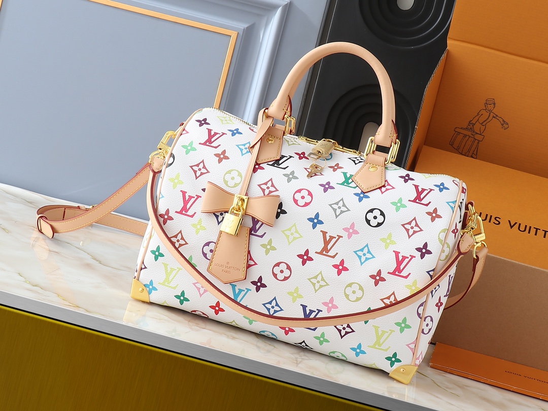 Louis Vuitton LV Nano Speedy Handbag Premium Canvas Model M13391 Top Handle Office Commute Luxury Designer